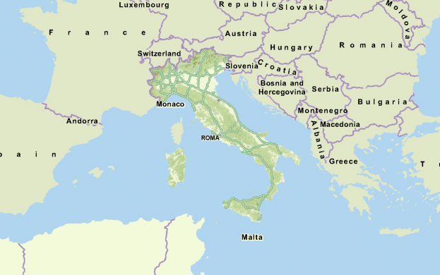 mappa italia